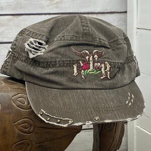 RTB Real Tough B itch Distressed Cap Hat Biker Babe Motorcycle H003